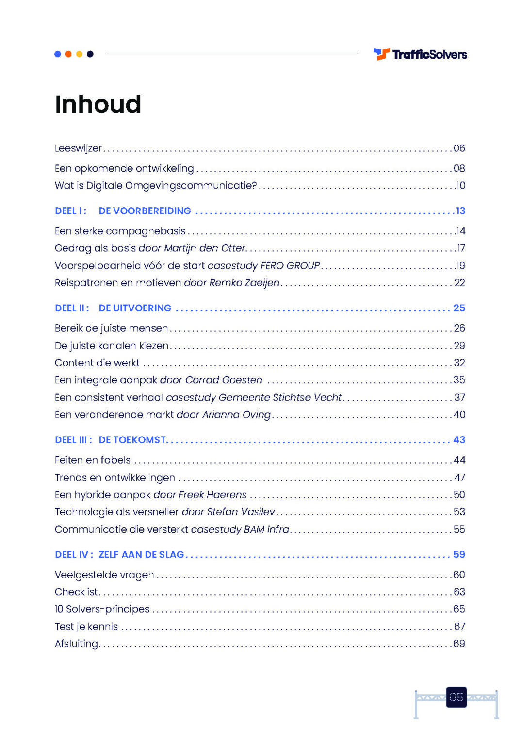 Handboek Digitale Omgevingscommunicatie - Traffic Solvers pagina 5